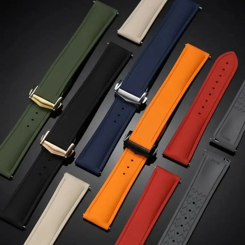20mm 22mm fkm watch - watch, strap